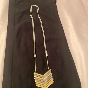 Silver and gold necklace